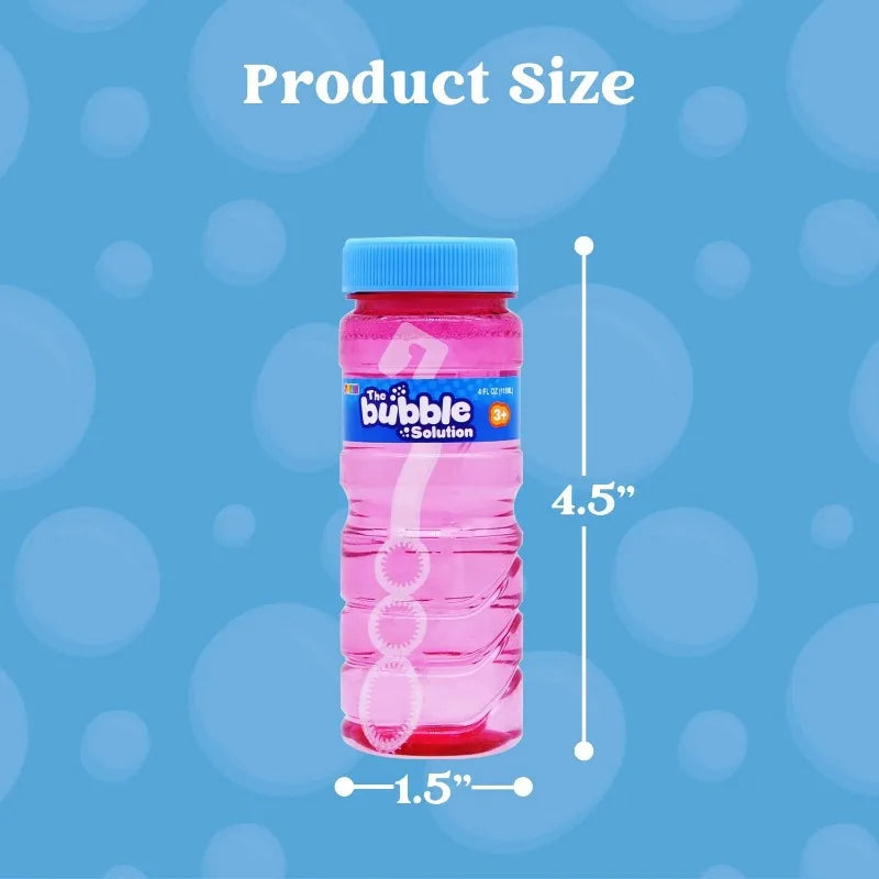 JOYFY 12Pack 4oz Bubble Solution with Wands for Summer Outdoor Toys Easter Basket Stuffers,Birthday Party Favors