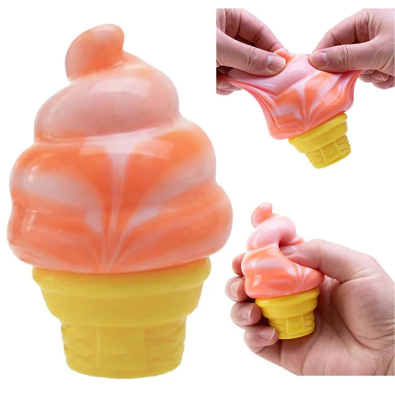 1Pc pinch music explosion high quality ice cream high value cone decompression toy decompression artifact
