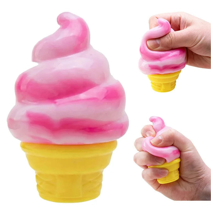 1Pc pinch music explosion high quality ice cream high value cone decompression toy decompression artifact